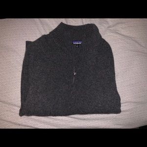 Dark Gray Wool Patagonia 1/4 Quarter Zip